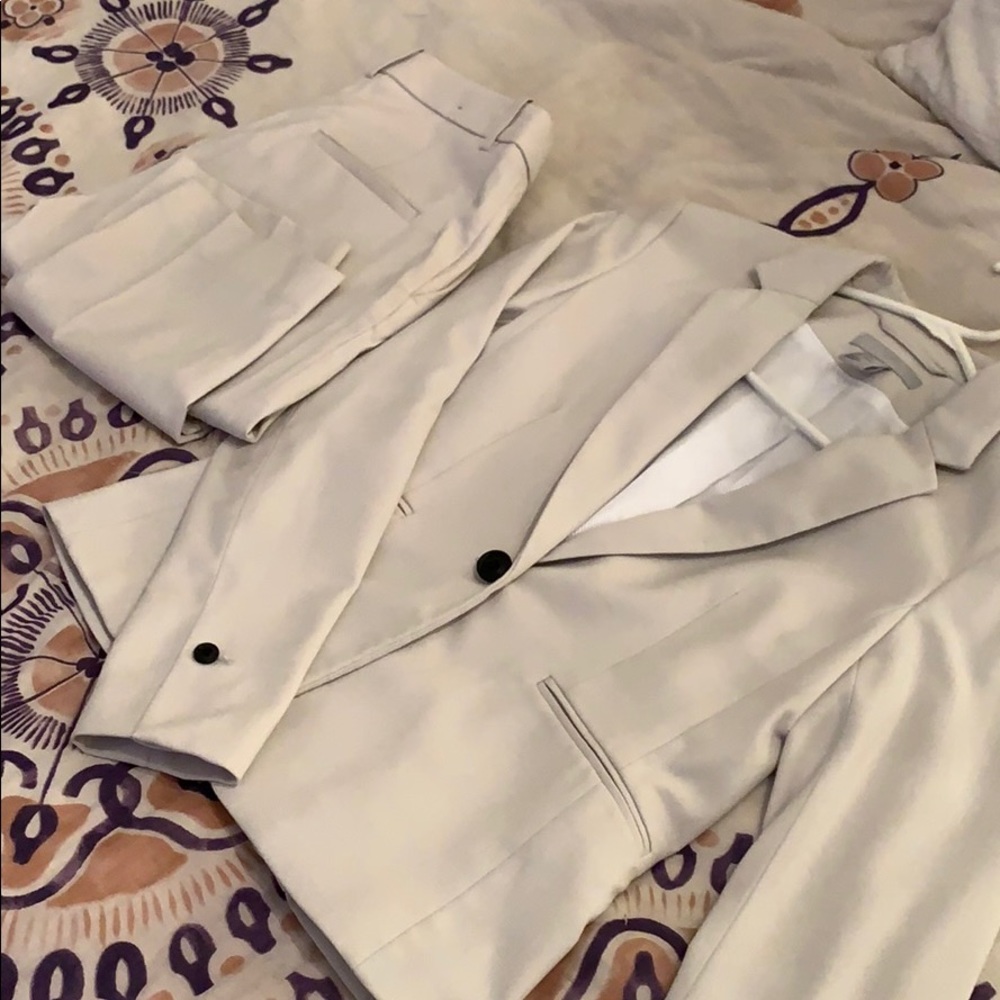 Off White Suit Set